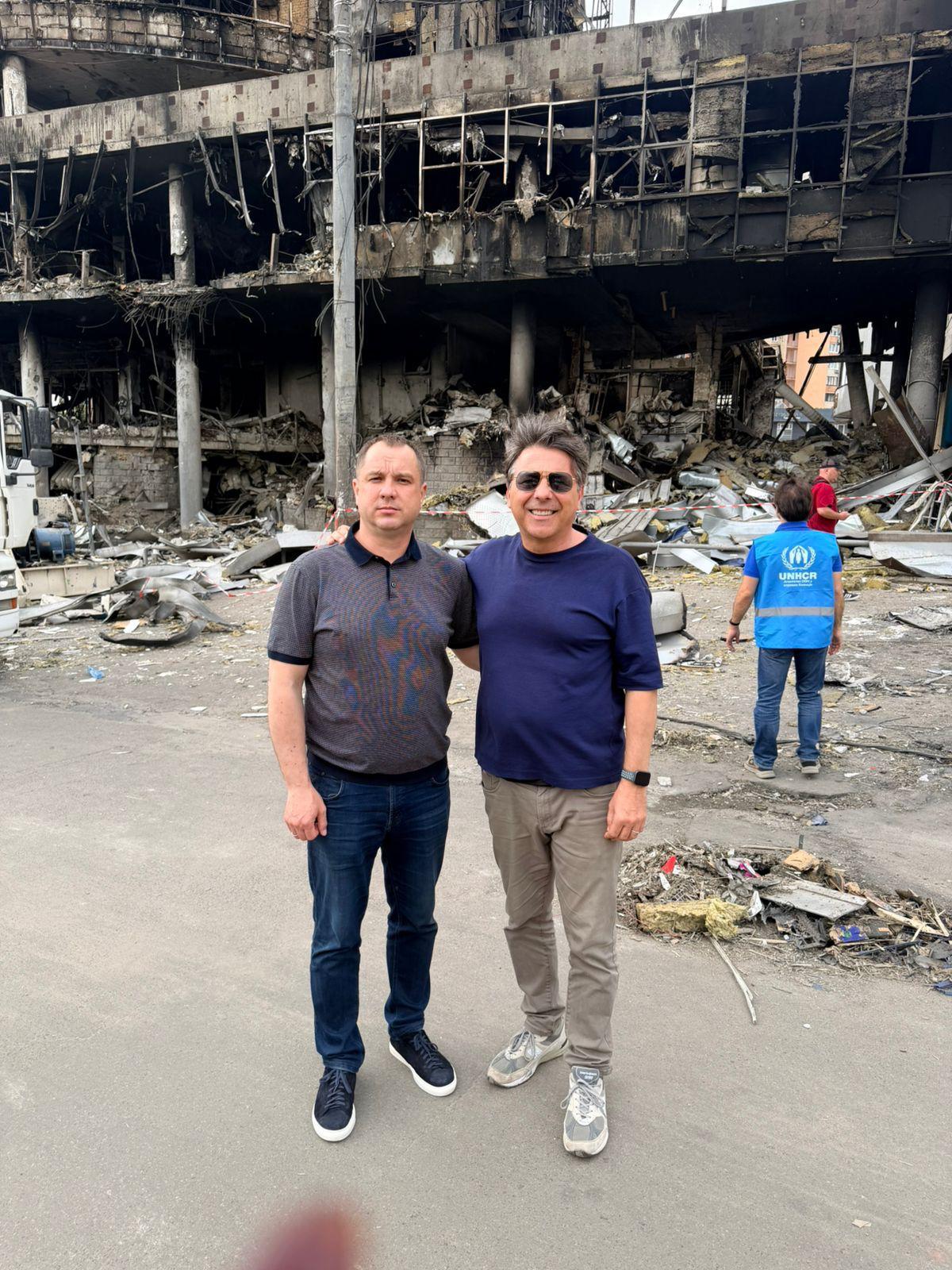Visita ai luoghi colpiti a Kiev